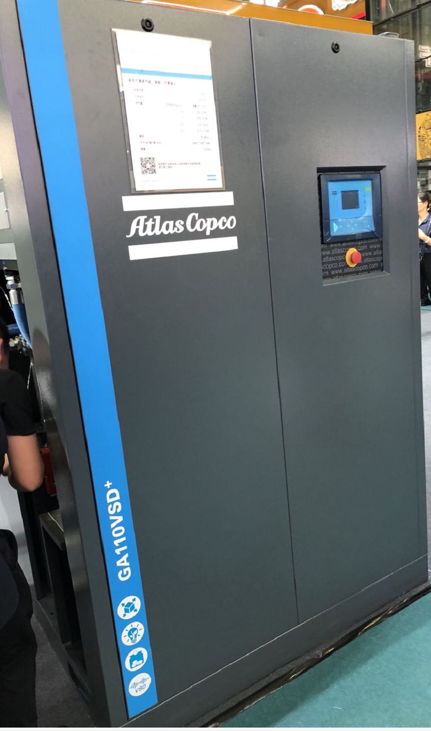 Atlas Copco Oil-lubricated Screw Compressors GA (VSD⁺)